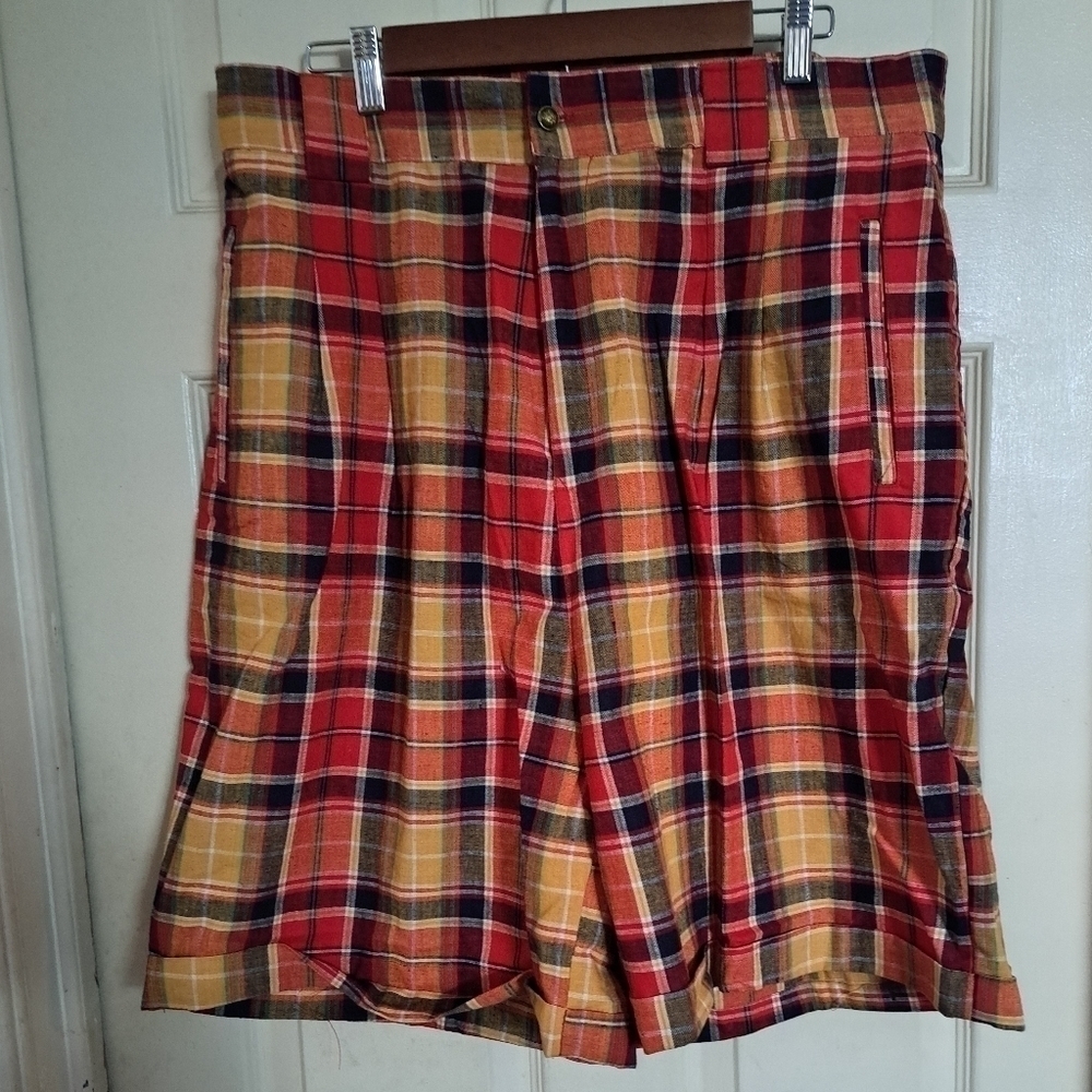 Lauren Brooke plaid shorts